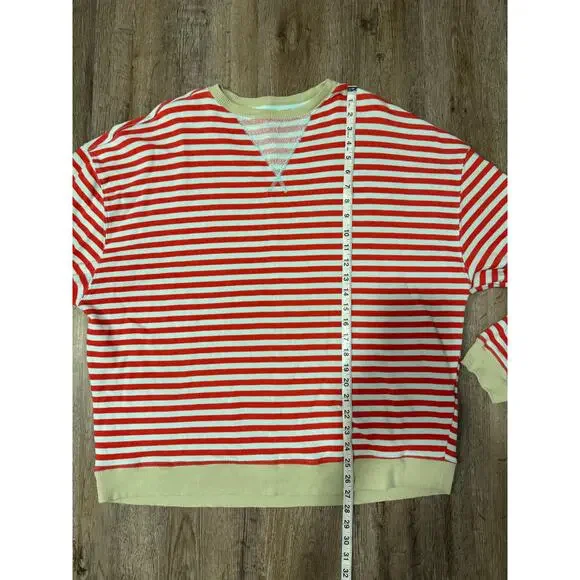 Free People Women’s Striped Pullover Size Medium - Picture 10 of 11